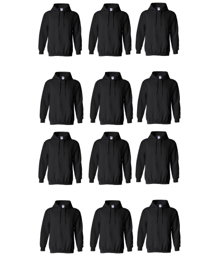 12pc Standard Hoodie + Custom Logo