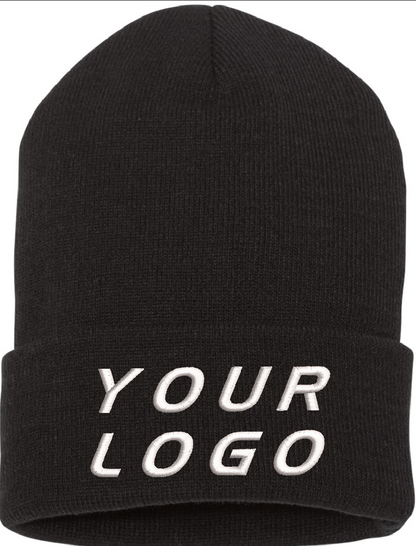 Sample Knit Beanie + Custom Logo